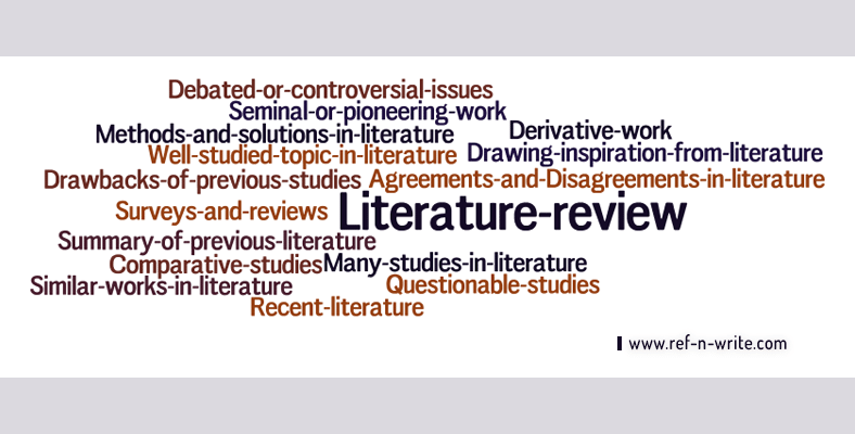 phrases to use in literature reviews